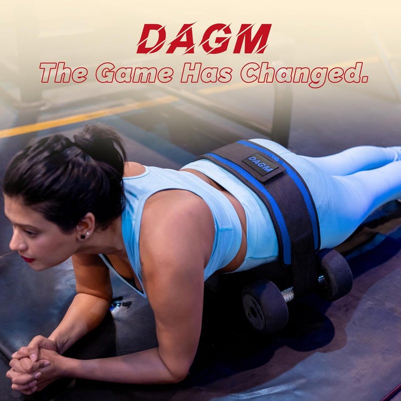 DAGM Hip Thrust Belt for Dumbbells heavy, Secure Glute Trainer with Non-Slip Extra Padding That Protects Your Hips - Ideal for Gym & Home Workouts - Use with Heavy Duty Kettlebells, Dumbbells, & Plates Hold up to 500 lbs - Image 4
